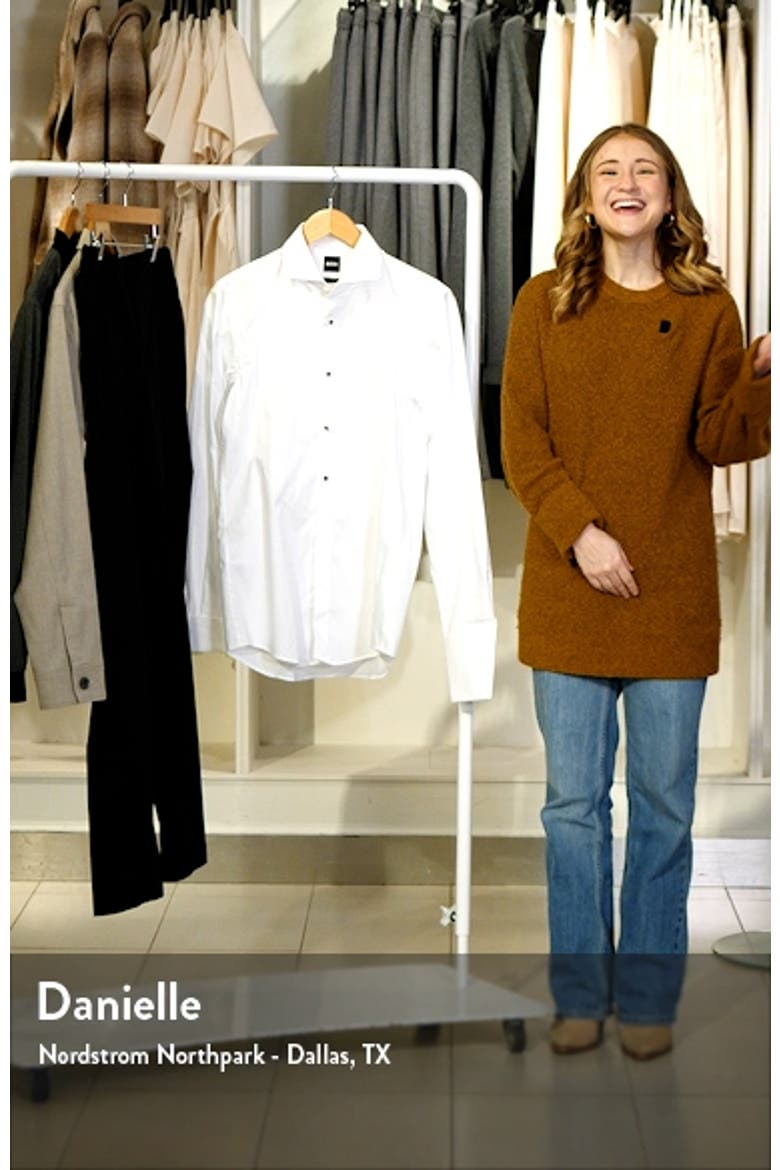 Hank Slim Fit Easy Iron Bibbed Tuxedo Shirt video