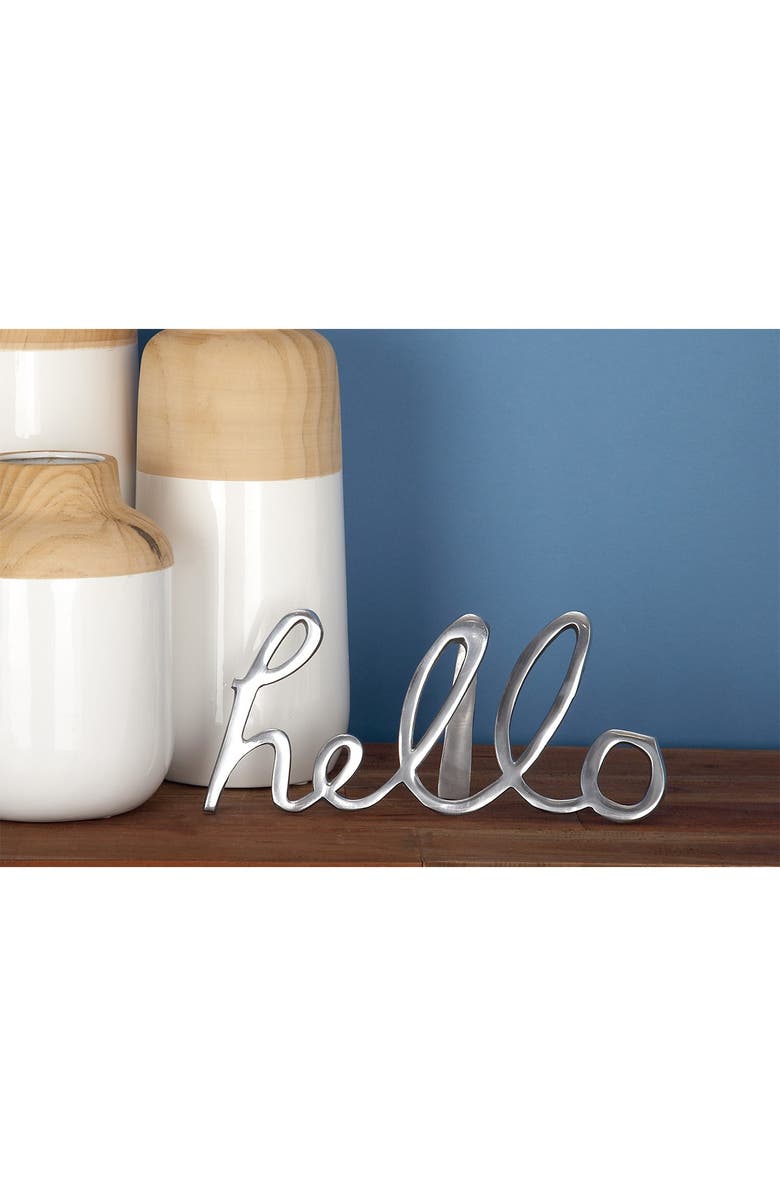 COSMO BY COSMOPOLITAN Large Metal Hello Decorative Sign - Set of 3, Main, color,