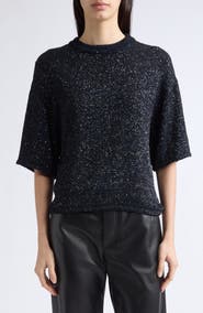 Bottega Veneta Fluid Sequins Knit T-Shirt
