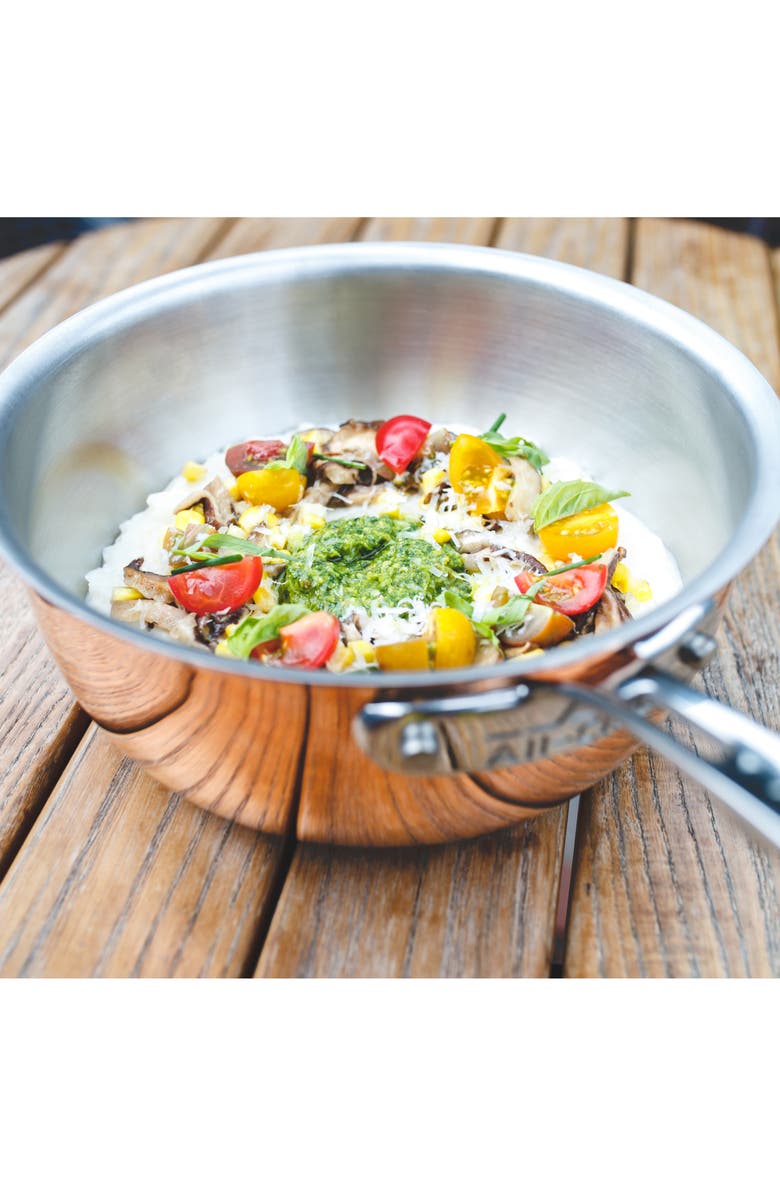 All-Clad c4 Copper 2.5-Quart Saucier, Alternate, color,