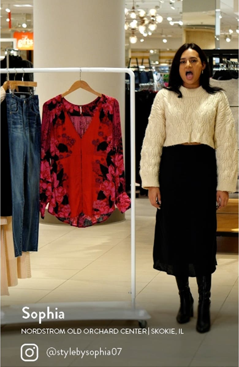 Mikayla Print Long Sleeve Tunic, sales video thumbnail