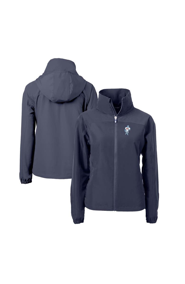 Cutter & Buck Women's Cutter & Buck Navy Tennessee Titans Charter Eco Recycled Full-Zip Jacket, Main, color,