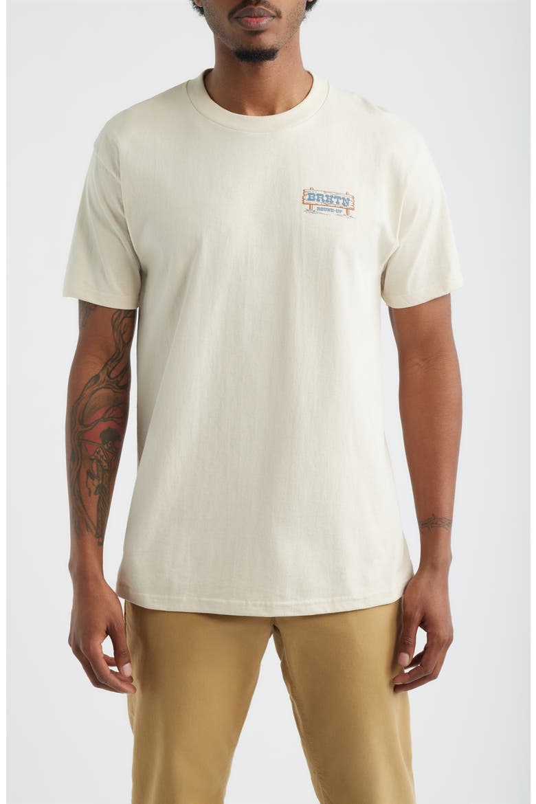 Hutchins Cotton Graphic T-Shirt, Main, color, CREAM