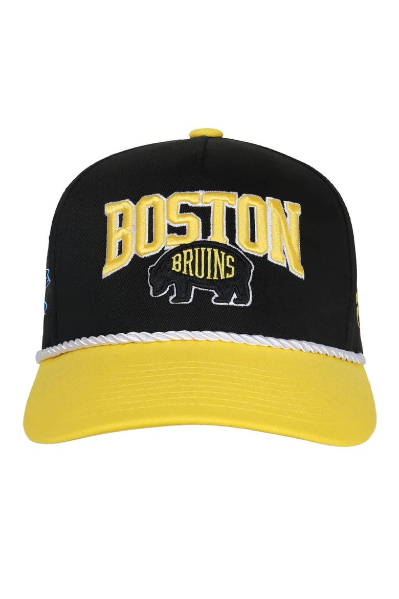 Youth Fanatics  Black Boston Bruins 2026 NHL Stadium Series Team A-Frame Adjustable Hat, Alternate, color, Black
