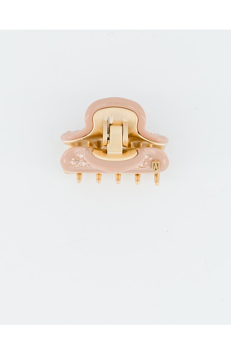 Alexandre de Paris Vendome Small Crystal Hair Claw Clip, Alternate, color, Beige