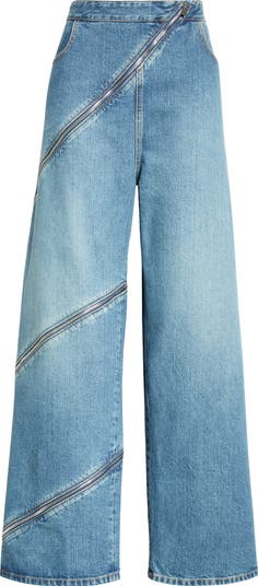 Alaïa Spiral Straight Leg Jeans | Nordstrom