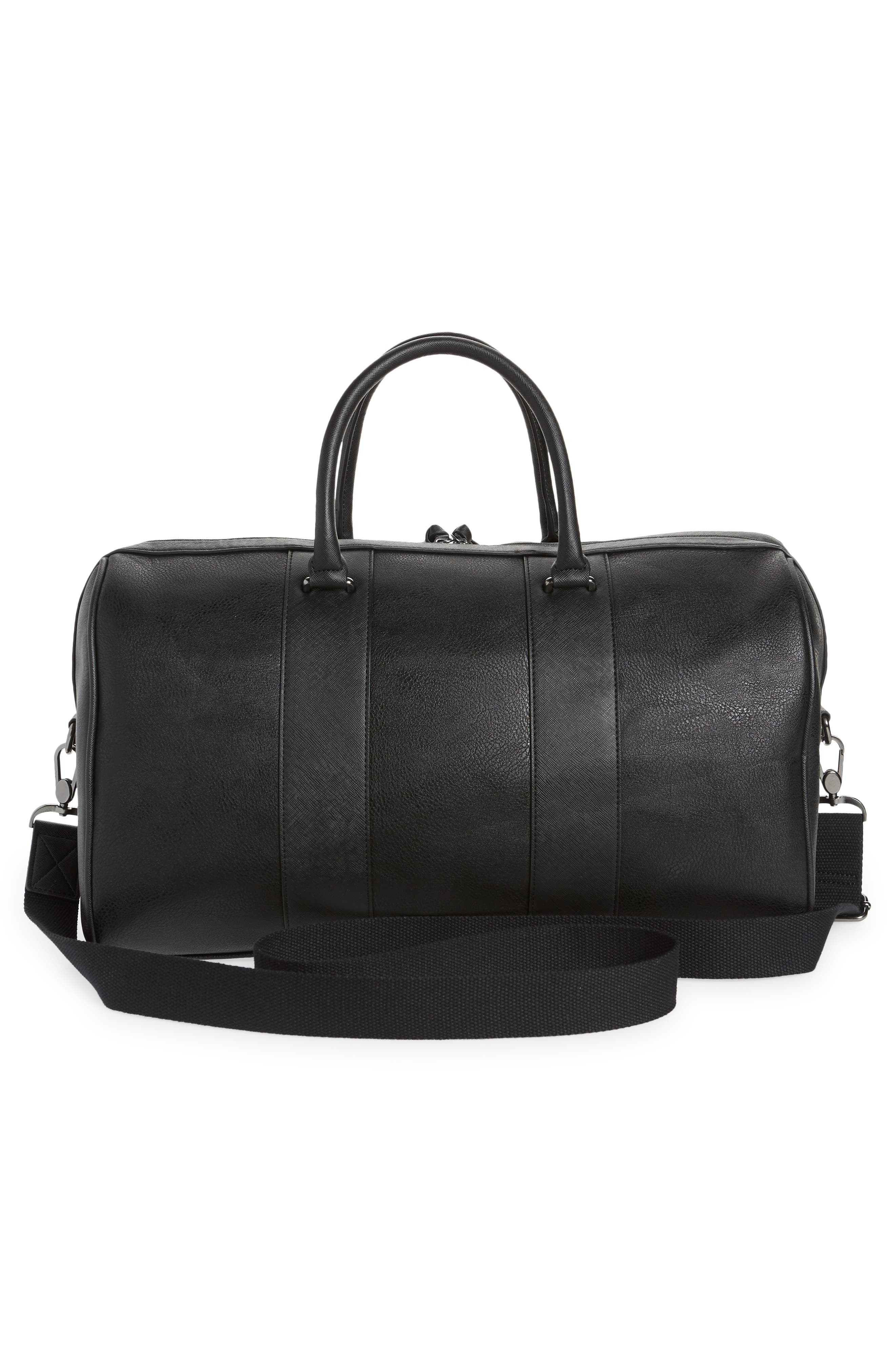 Ted Baker London Faux Leather Duffle Bag, Alternate, color, 