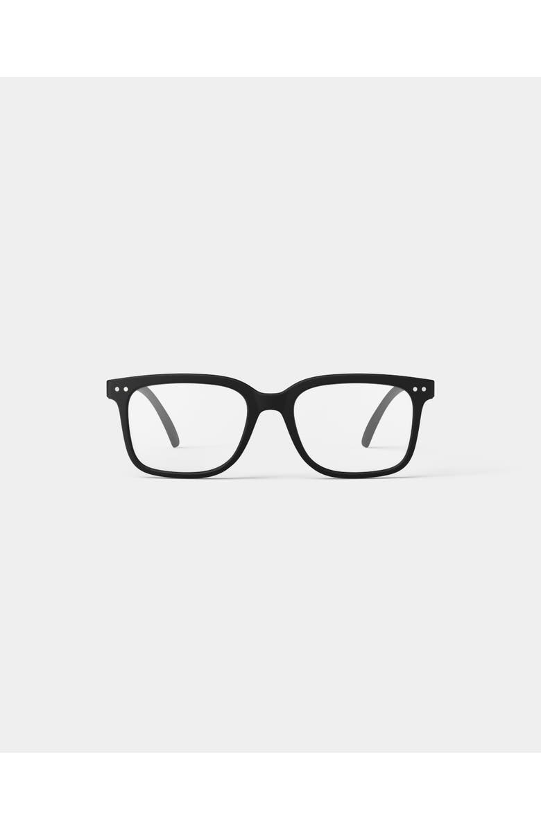 IZIPIZI #L 54mm Rectangular Reading Glasses, Main, color, Black