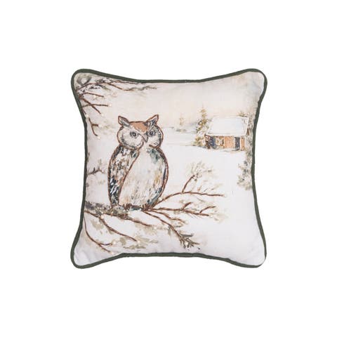 Woodland Animals Throw Pillow
