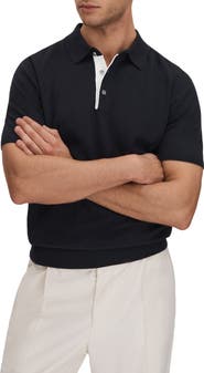 Reiss Finch Heathered Polo Sweater