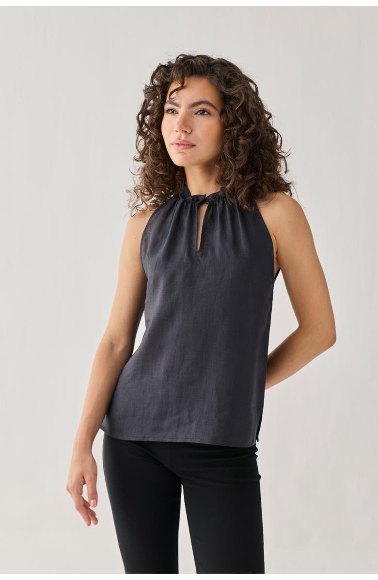 Reistor Halter Neck Top, Alternate, color, Black