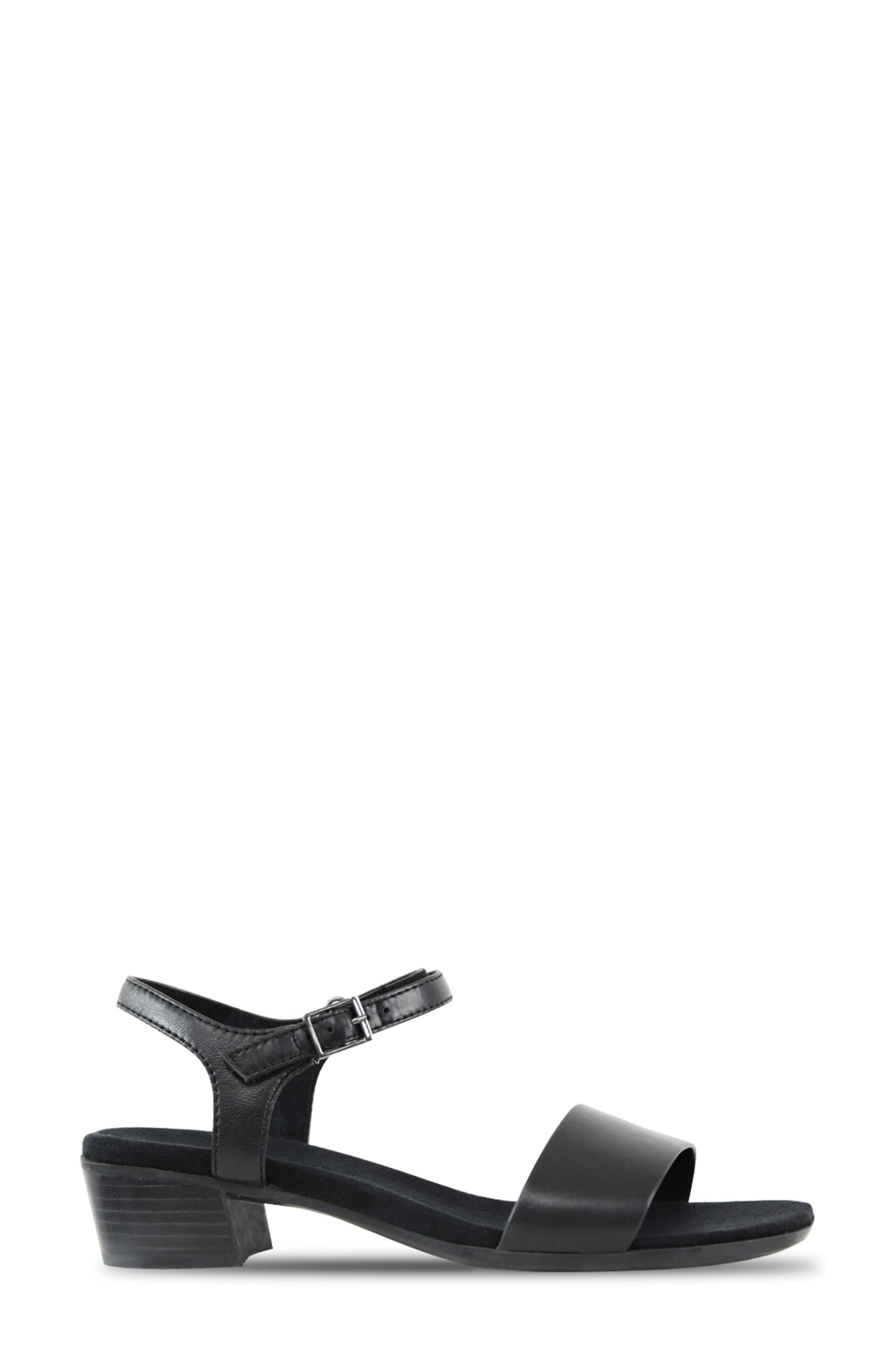 Nicolette Sandal, Alternate, color, BLACK LEATHER