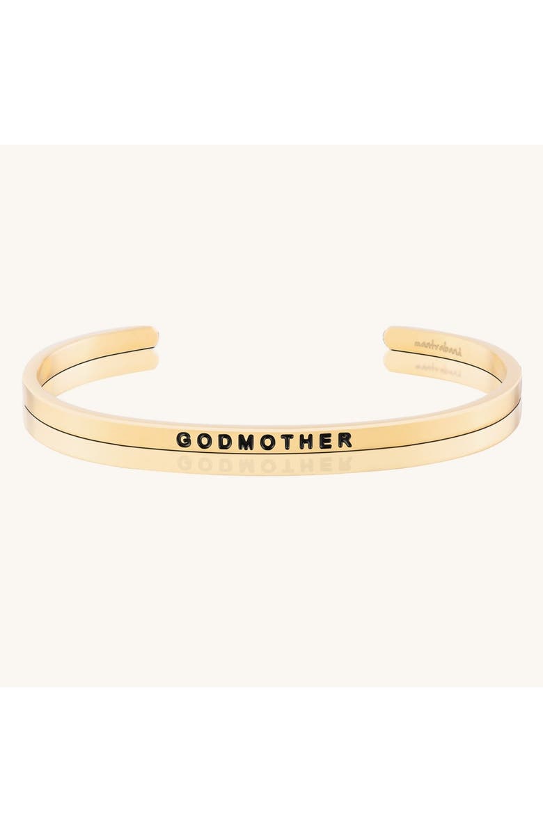 Mantra Godmother bracelet, Main, color, Yellow Gold