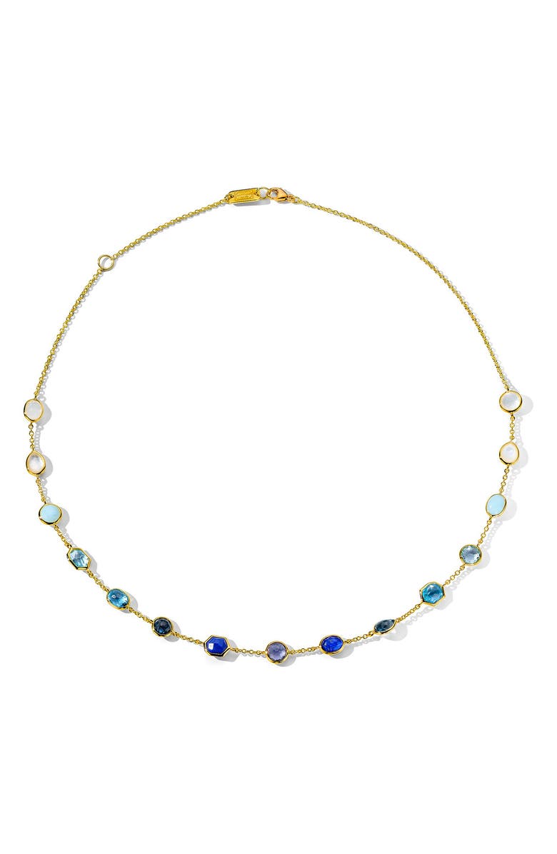 Ippolita Rock Candy Mini Station Necklace, Main, color, Gold