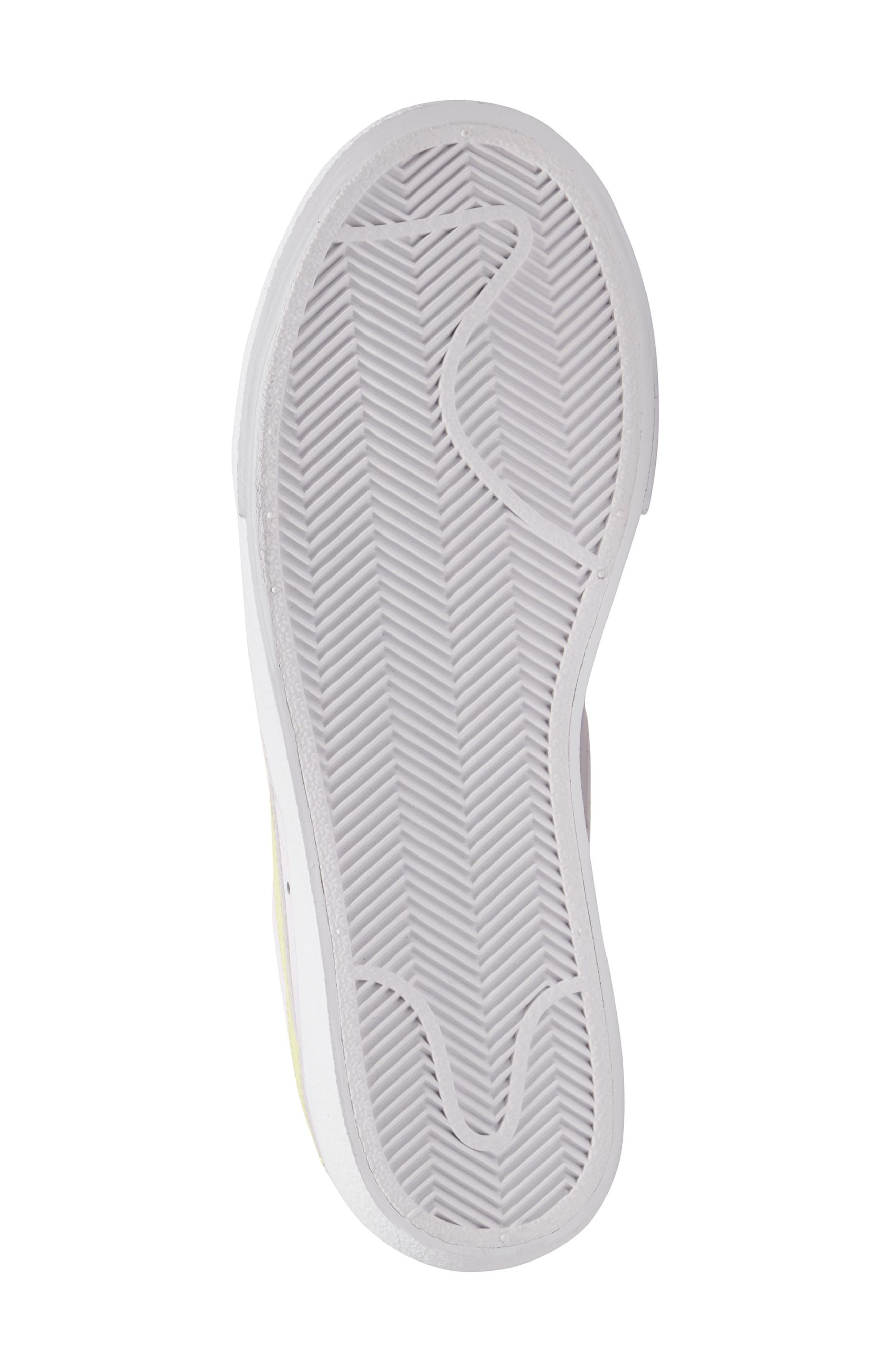 Nike Blazer Low Platform Sneaker, Alternate, color, White/ Lime/ Orange/ Black