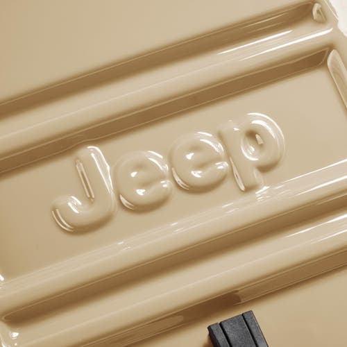 Jeep Jh003b Checked-large 30 Inch Hardside Expandable Luggage With Two Wheels In Sand
