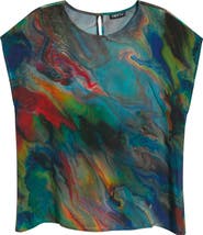 APNY Print Cap Sleeve Shell