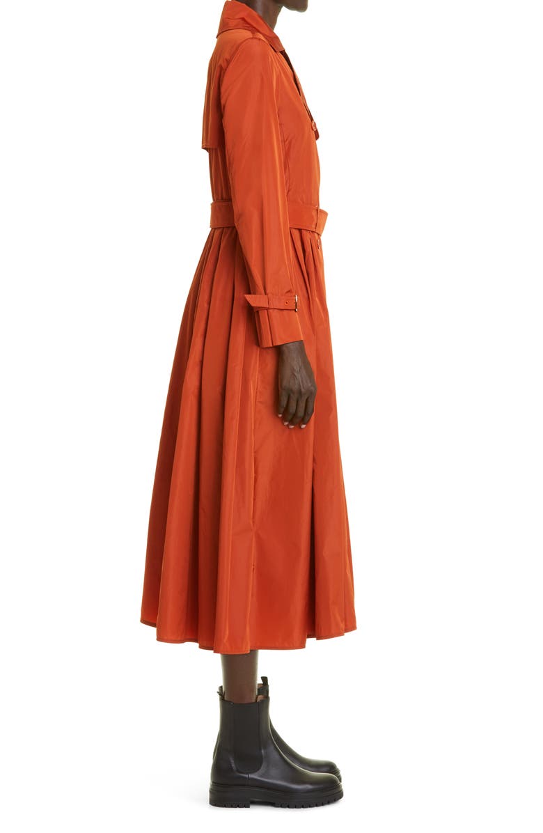 Max Mara Tubinga Double Breasted Taffeta Coat, Alternate, color, 