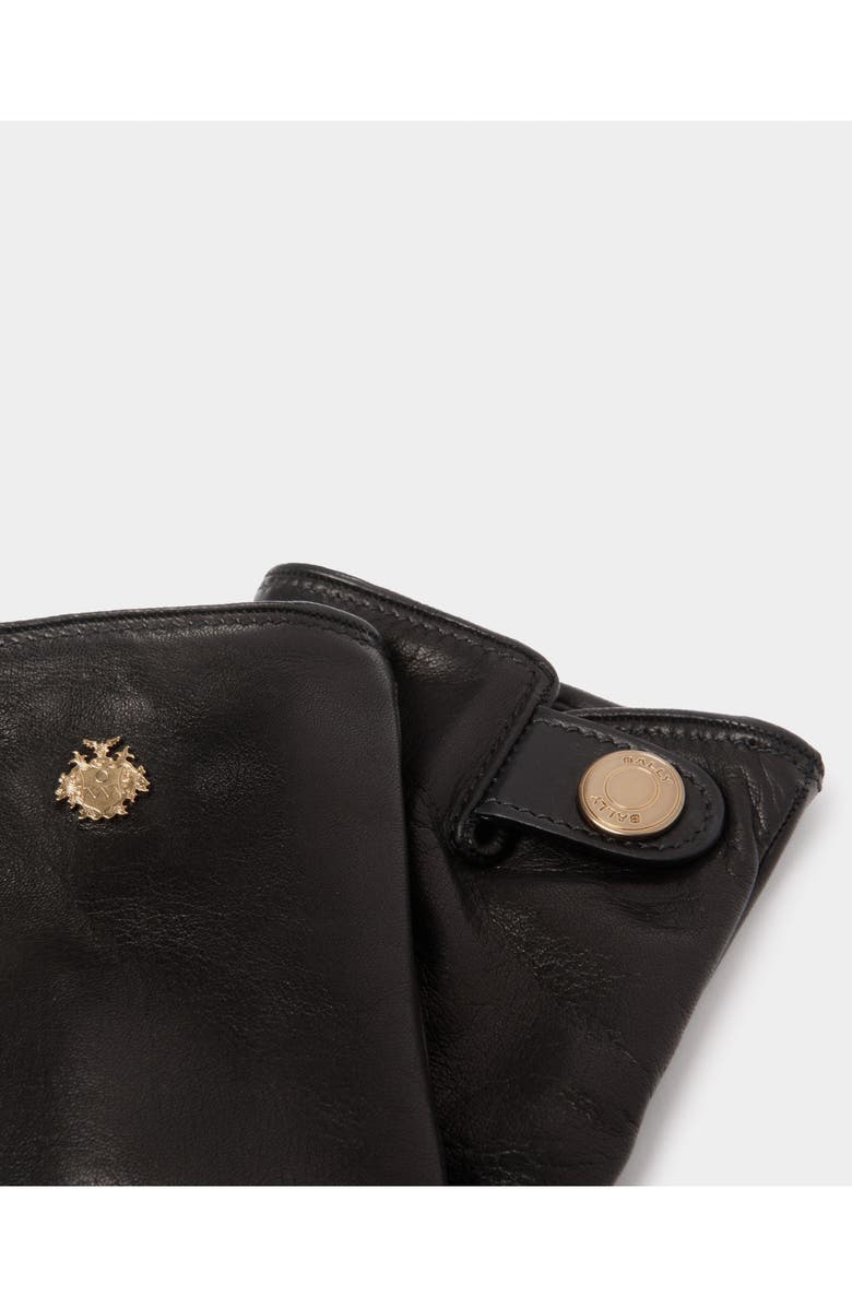 Bally Gloves With a Bally Crest Logo, Alternate, color, Black