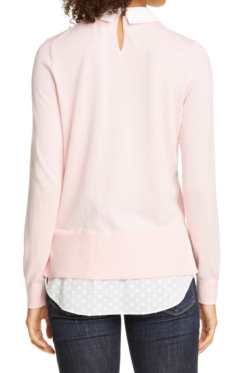 Ted Baker London Ohlin Mixed Media Layered Sweater, Alternate, color,