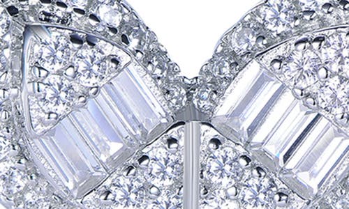 Suzy Levian Cubic Zirconia Butterfly Stud Earrings