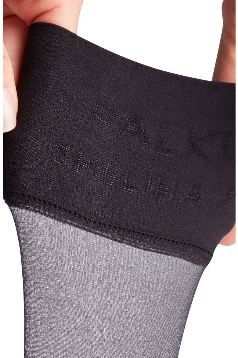 'Shelina 12 Denier' Ultra Sheer Knee Highs, Alternate, color, BLACK