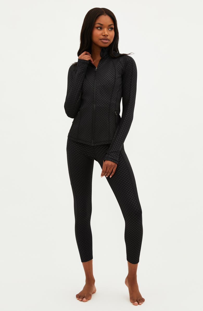 Beach Riot Reina Checkered Running Jacket, Alternate, color, 