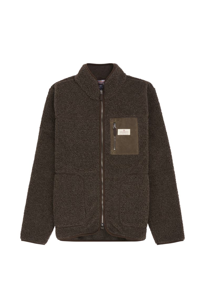 Heroes Wool Fleece Jacket Mens, Main, color, Cowboy