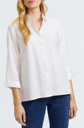 Foxcroft Beatrice Side Button Shirt