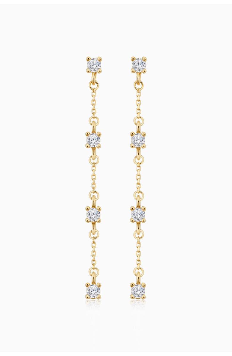 Oradina 14K Yellow Gold Seeing Sparks Drop Earrings, Main, color, Yellow Gold