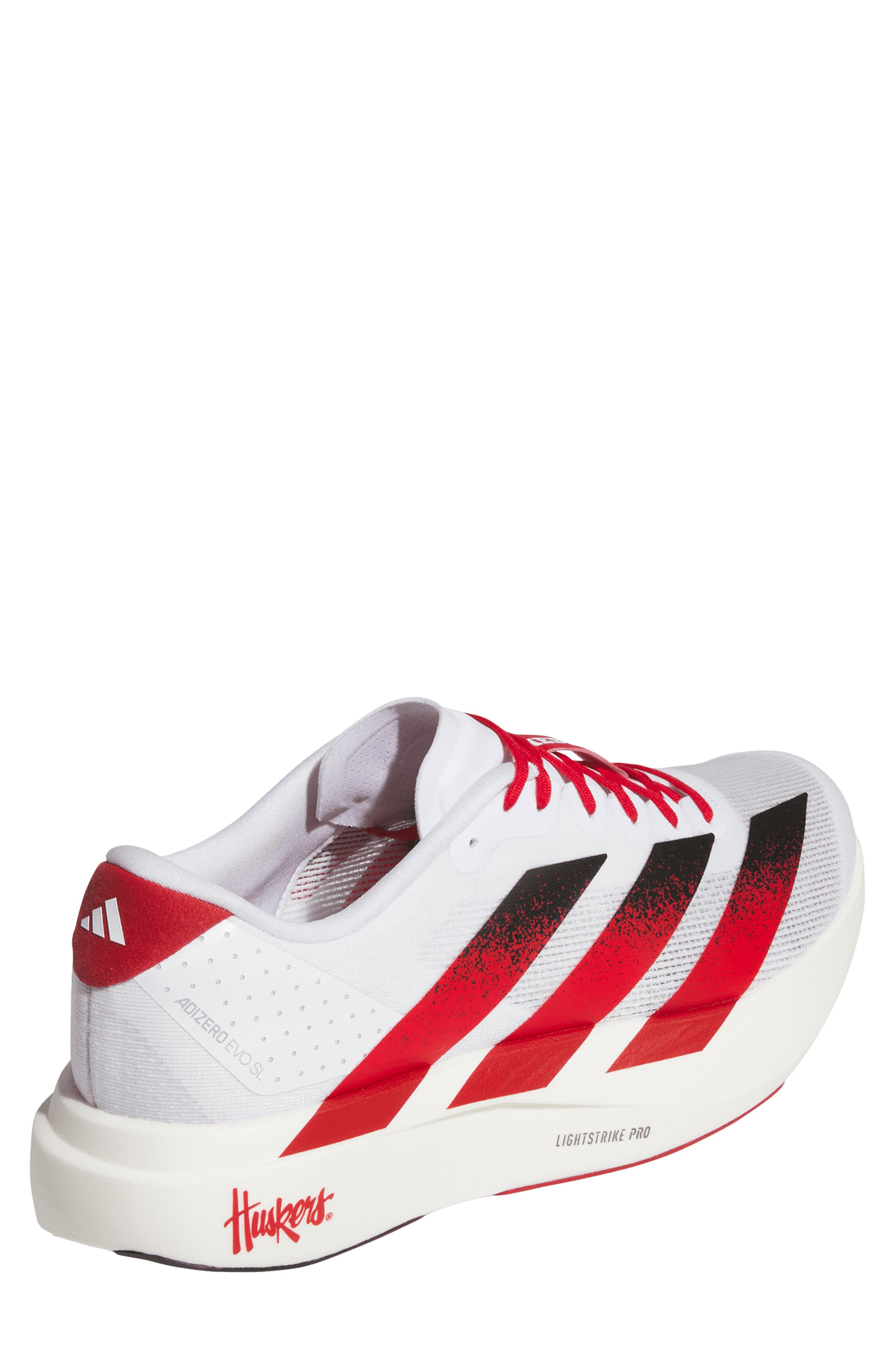 Adizero Evo SL Running Shoe, Alternate, color, WHITE