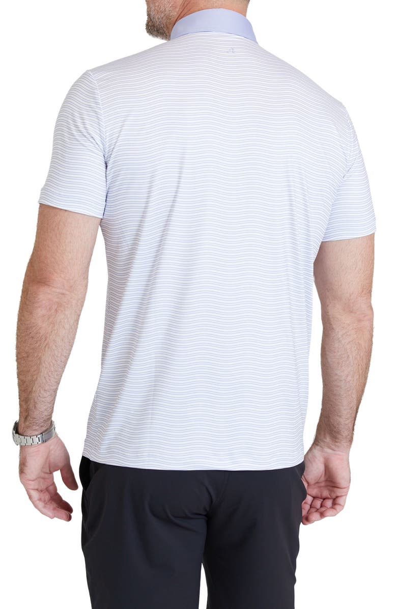 Redvanly Carlton Wavy Stripe Performance Golf Polo, Alternate, color,