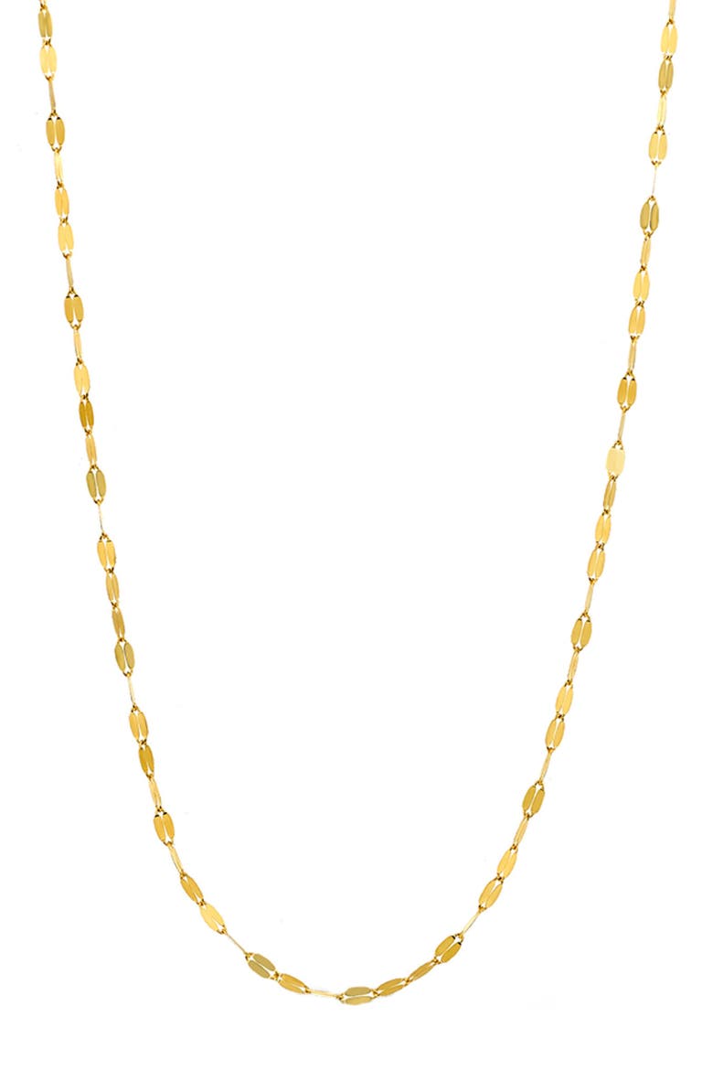 Flat Link Chain Necklace, Main, color, GOLD