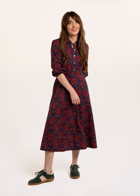 Elm 3/4 Sleeve Collared Dress