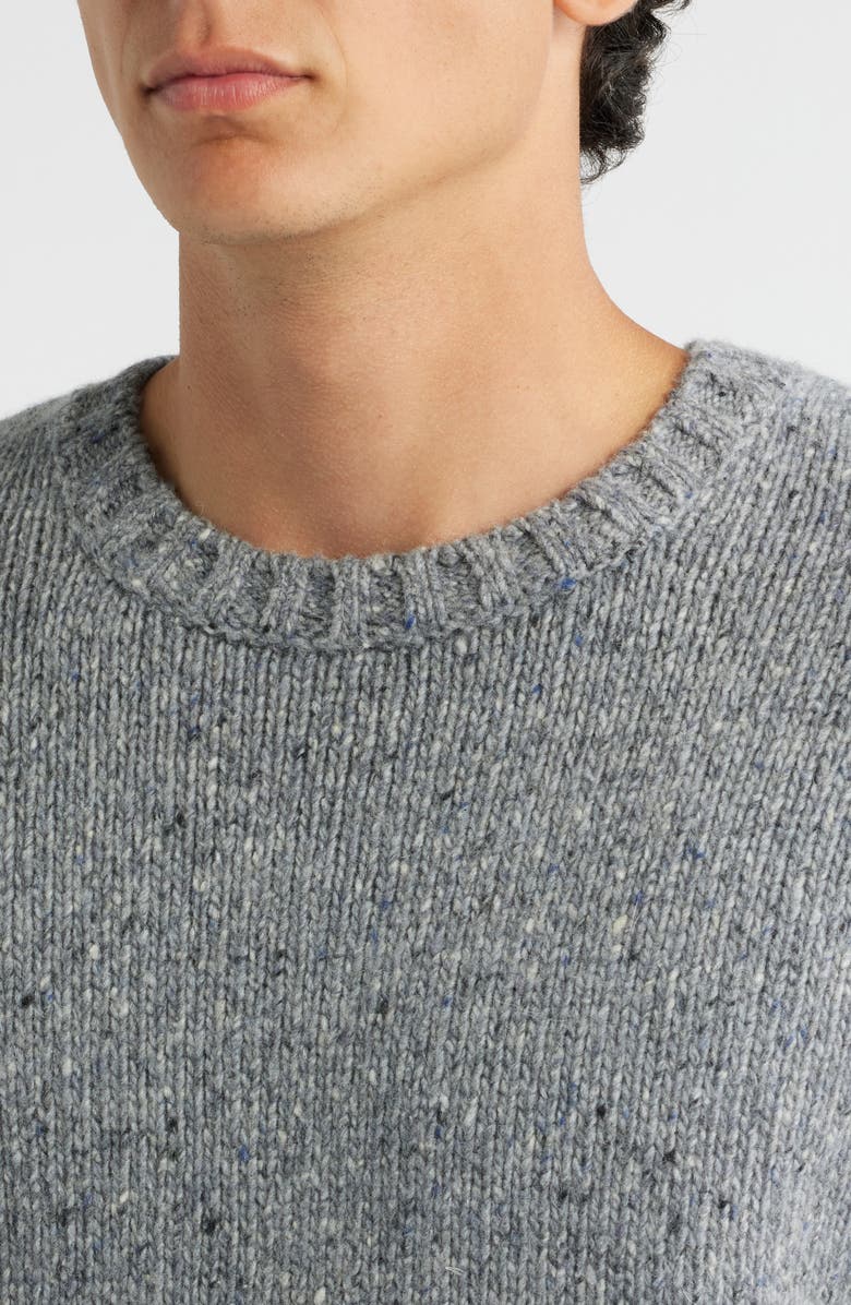 FRAME Sailor Merino Wool Blend Sweater, Alternate, color, Grey Melange