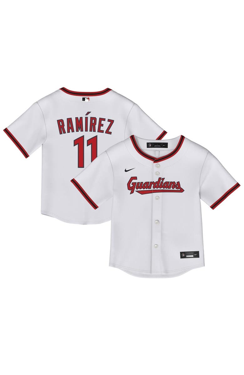 Nike Toddler Nike José Ramírez White Cleveland Guardians Replica 2.0 Player Jersey, Main, color, White