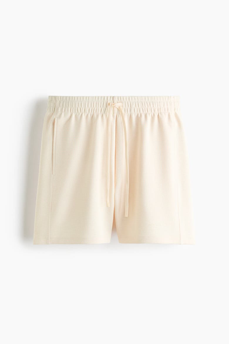 Regular-fit Waffled Sports Shorts With Drymove, Alternate, color, Natural white