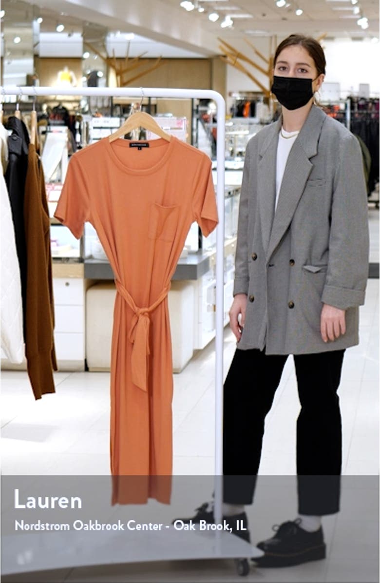 Belted Pocket T-Shirt Dress, sales video thumbnail