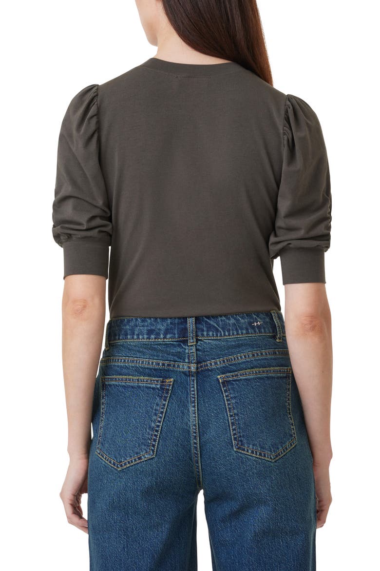 Gathered Sleeve Knit Top, Alternate, color, HIGHLAND