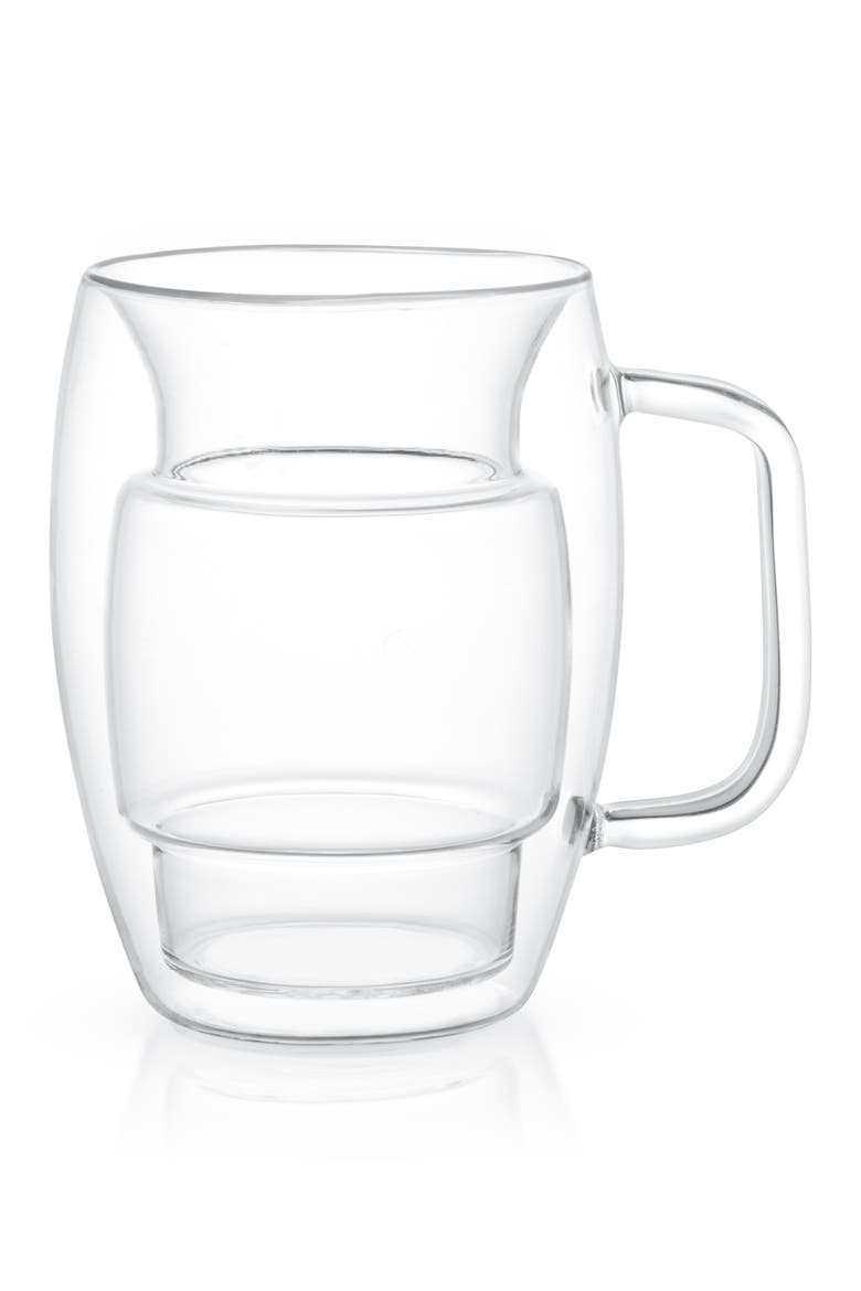 Cadus Double Wall Coffee Glass - Set of 2, Main, color, CLEAR