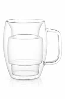 JoyJolt Cadus Double Wall Coffee Glass - Set of 2