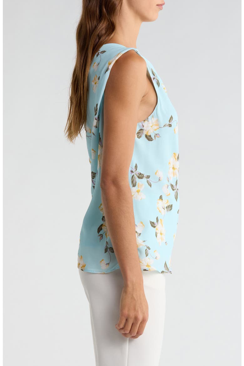 The Side Note One-Shoulder Floral Top, Alternate, color, AQUA FLORAL