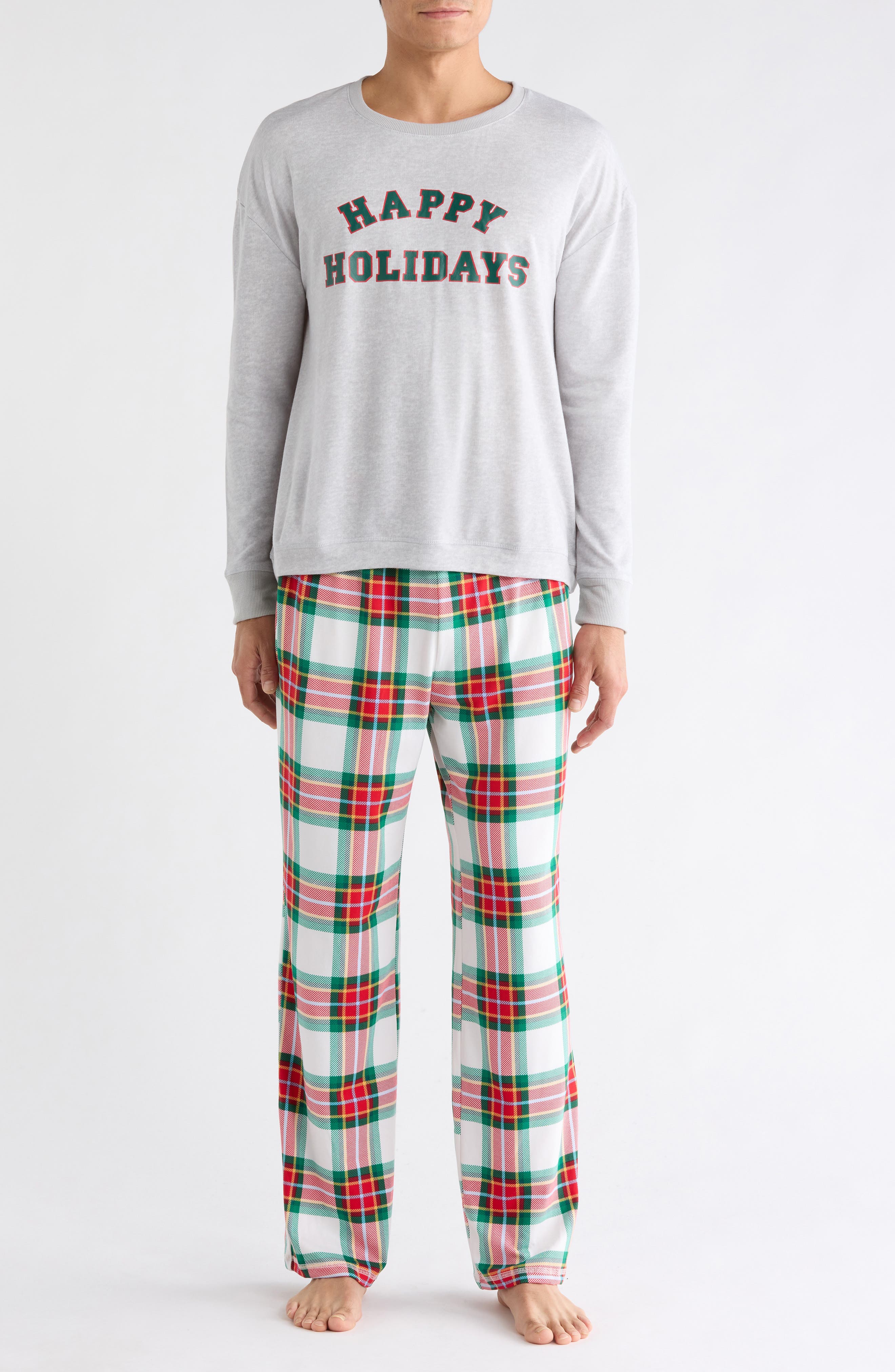 JACLYN Dad Matching Family Long Sleeve Pullover & Pants Pajamas