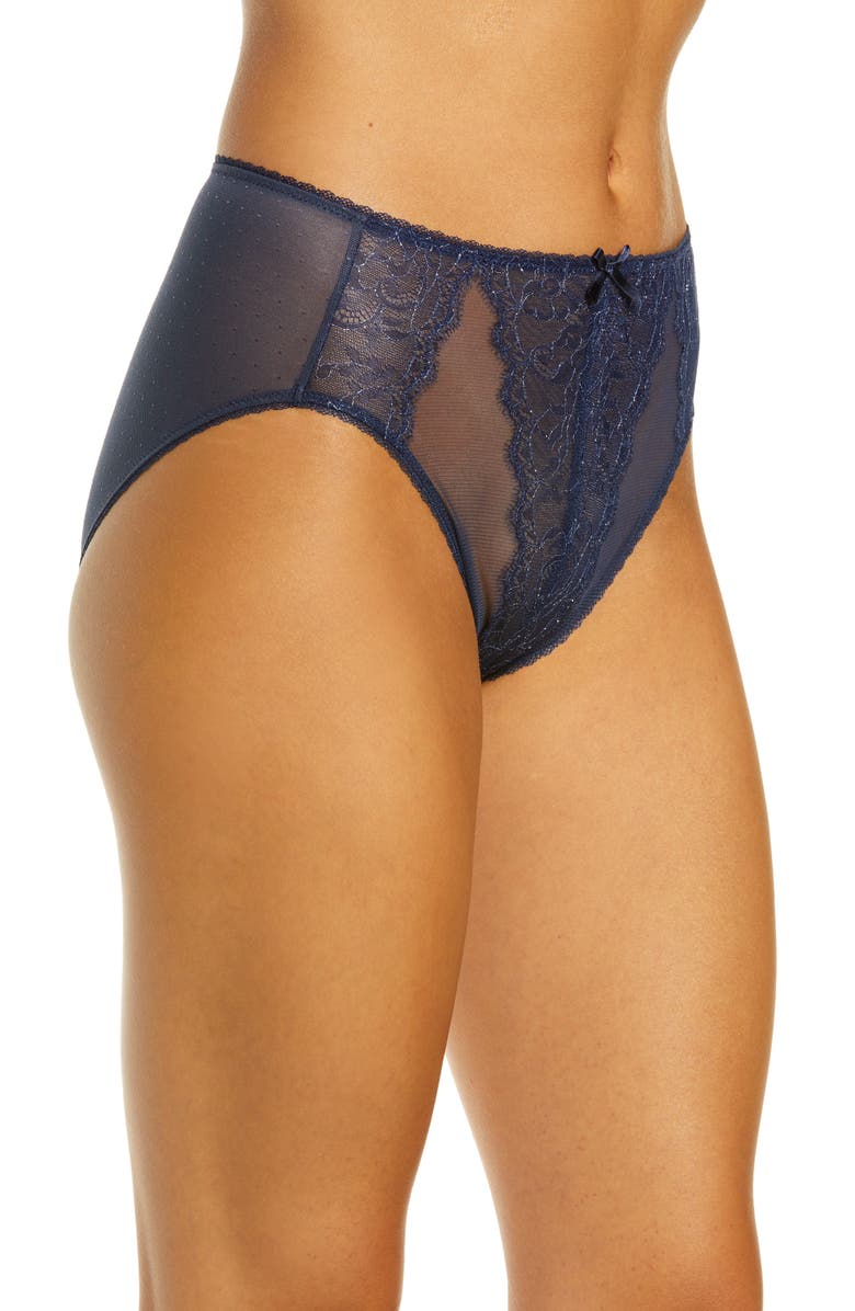 Wacoal Retro Chic High Cut Briefs, Alternate, color,
