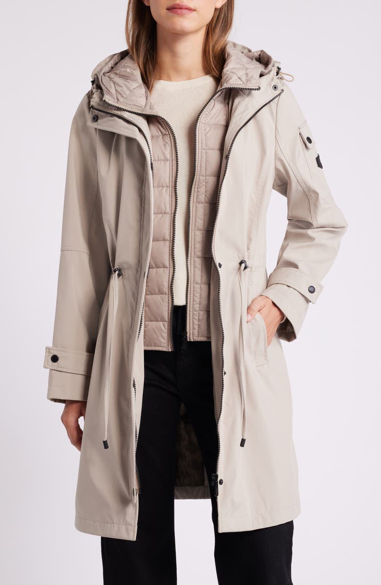 Sam Edelman Hooded Longline Parka, Alternate, color, Oat