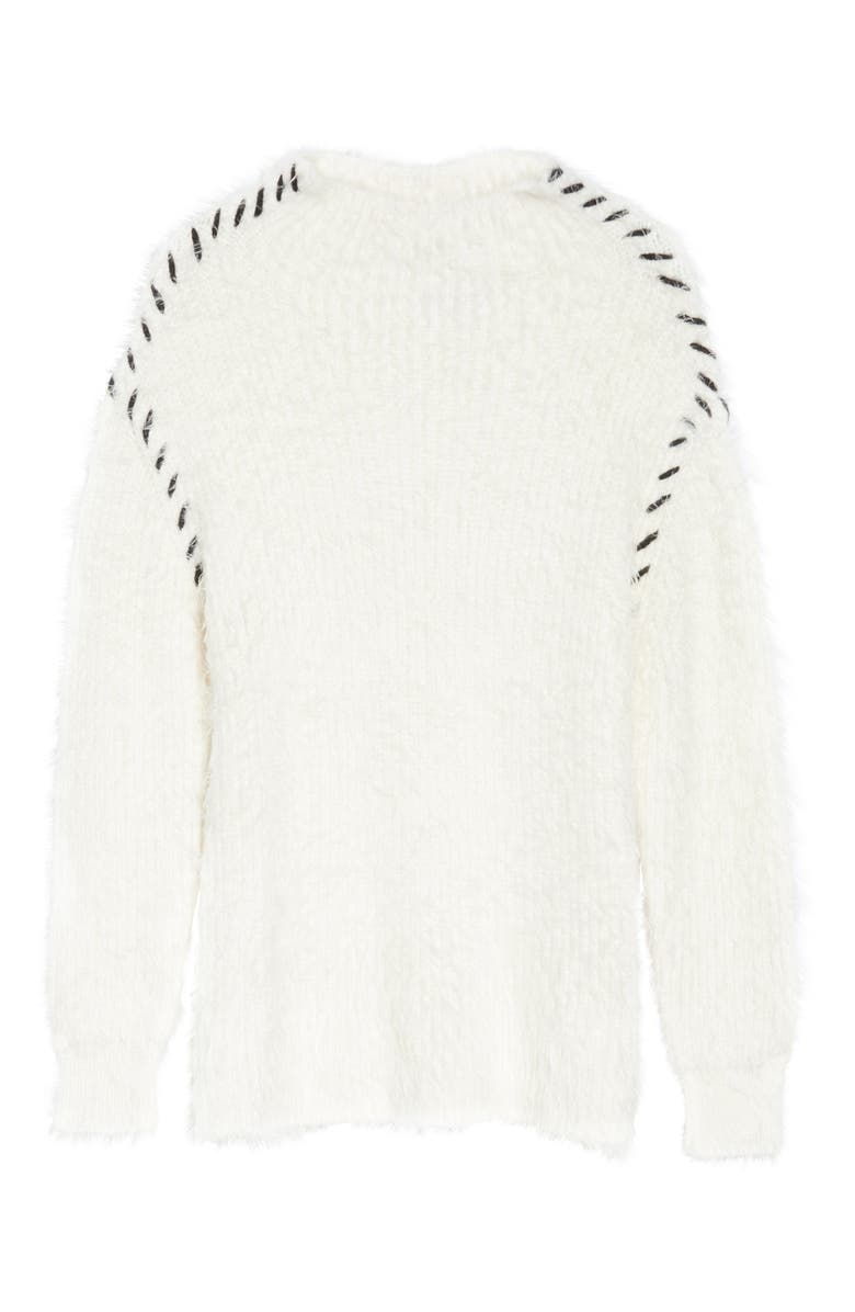 1.STATE Eyelash Fringe Mockneck Sweater, Alternate, color, 