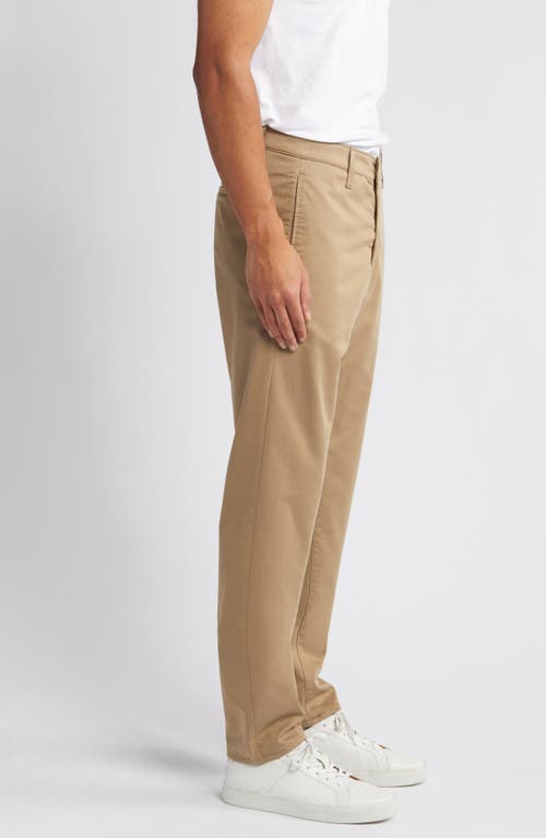 Ag Kullen Flat Front Cotton Blend Chinos In Honey Oak
