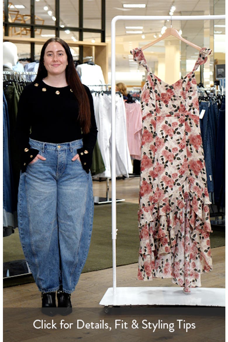 Zanie Floral Chiffon Maxi Dress video