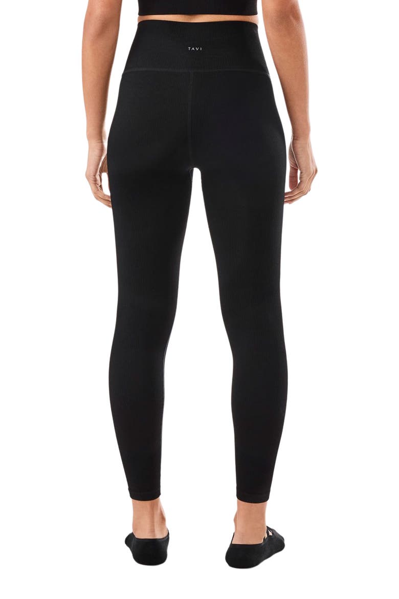 Seamless 7/8 Rib Legging, Alternate, color, EBONY