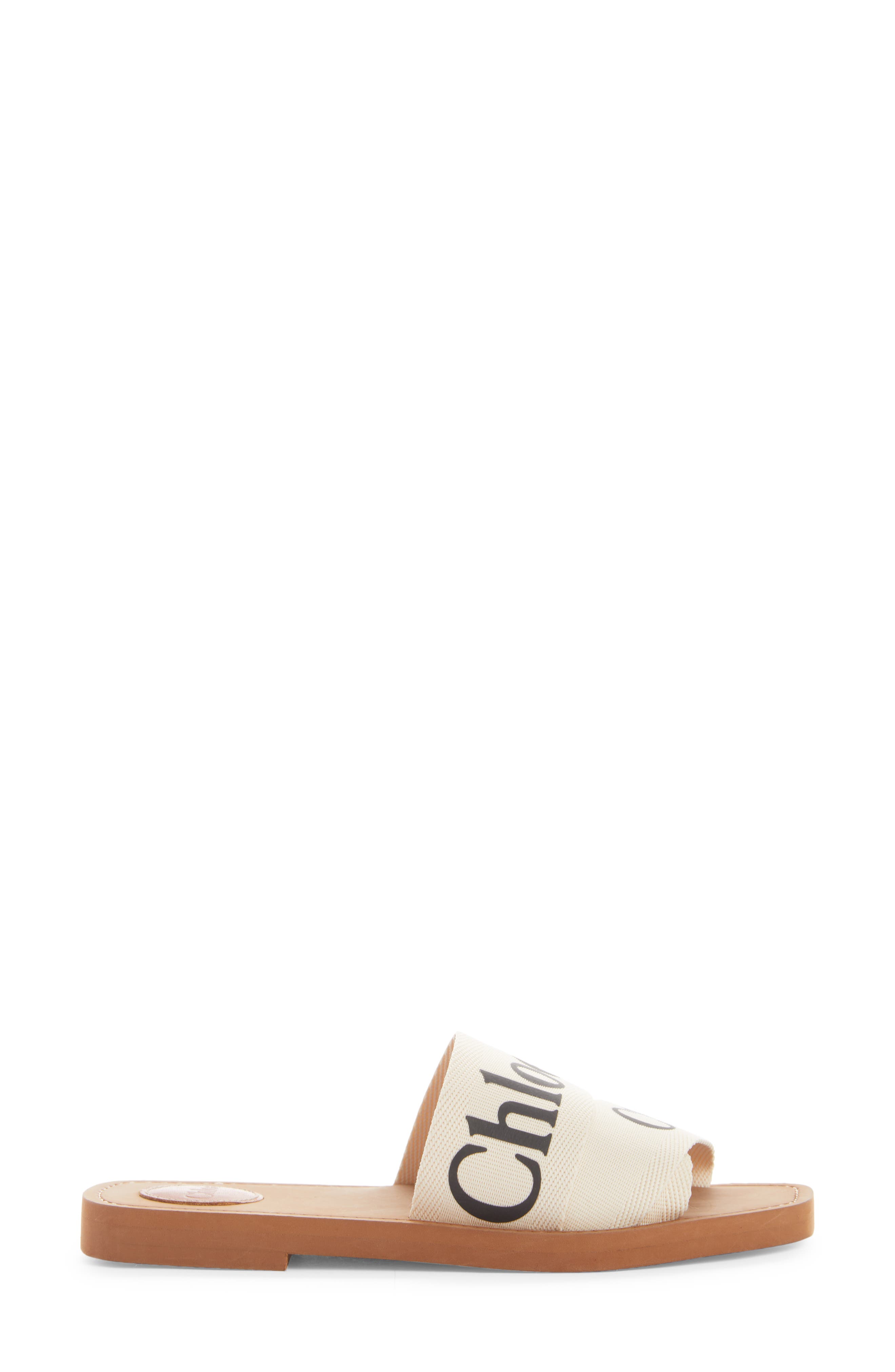 Logo Slide Sandal, Alternate, color, WHITE